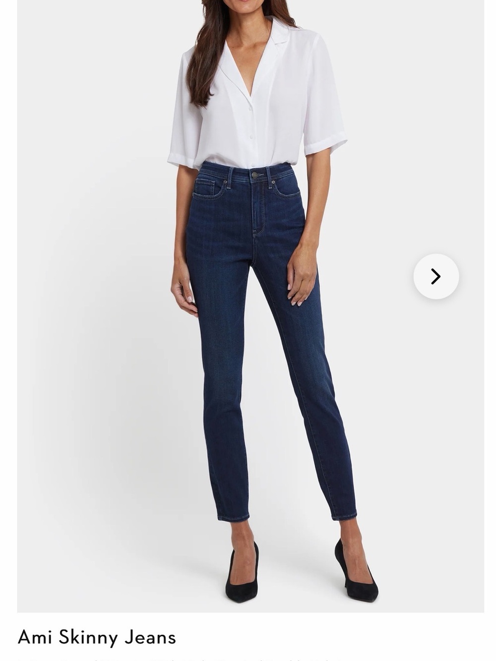 NYDJ AMI Dark Indigo Skinny Jeans size 10